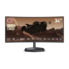 34" Cooler Master GM34-CWQ2 VA QHD 180Hz Monitor