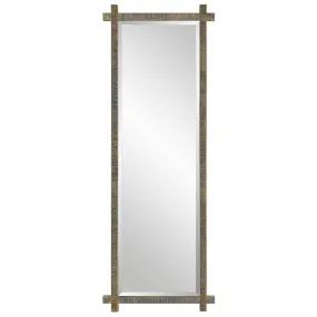 Abanu Ribbed Gold Dressing Mirror