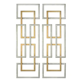 Aerin Geometric Wall Art, S/2