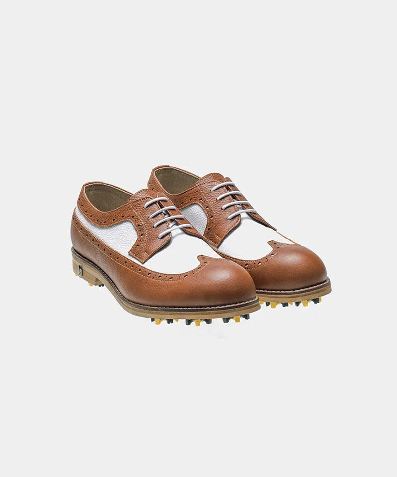 ALL CLASSIC Golf Noble Derby Classic Golf Shoes - Light Brown