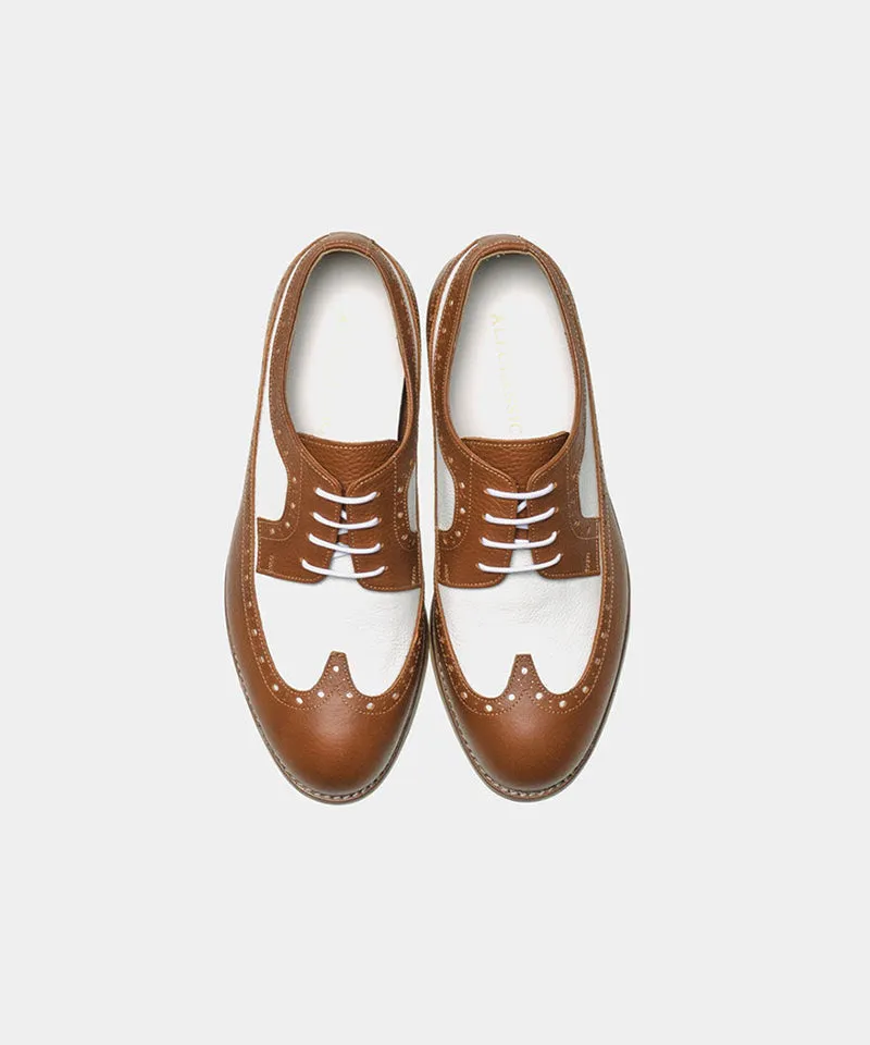 ALL CLASSIC Golf Noble Derby Classic Golf Shoes - Light Brown