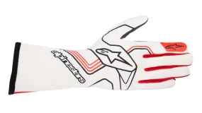 ALPINESTARS 3551823_23_M TECH 1 KX v3 Karting gloves, white/red, Size M