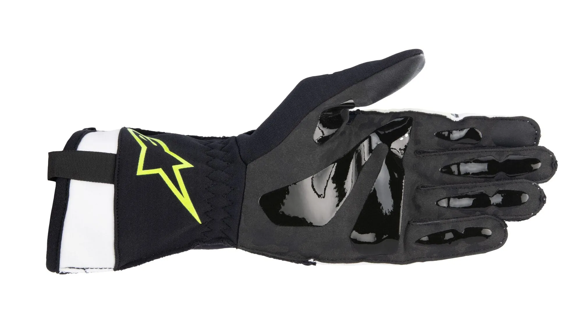 ALPINESTARS 3551823_255_M TECH 1 KX v3 Karting gloves, white/yellow fluo, Size M