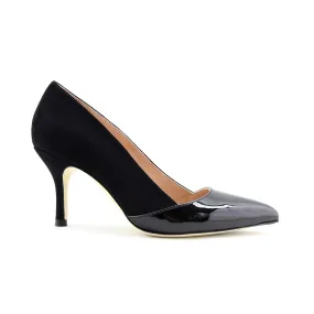 [Archive - Final Sale] Black Patent / Black Suede Combo Pump