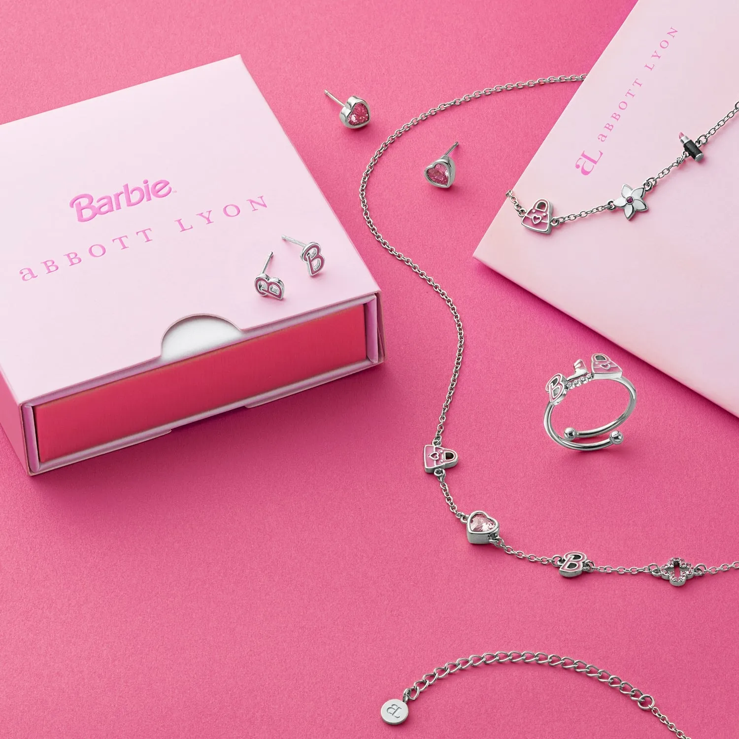 Barbie Fixed Charm Ring (Silver)