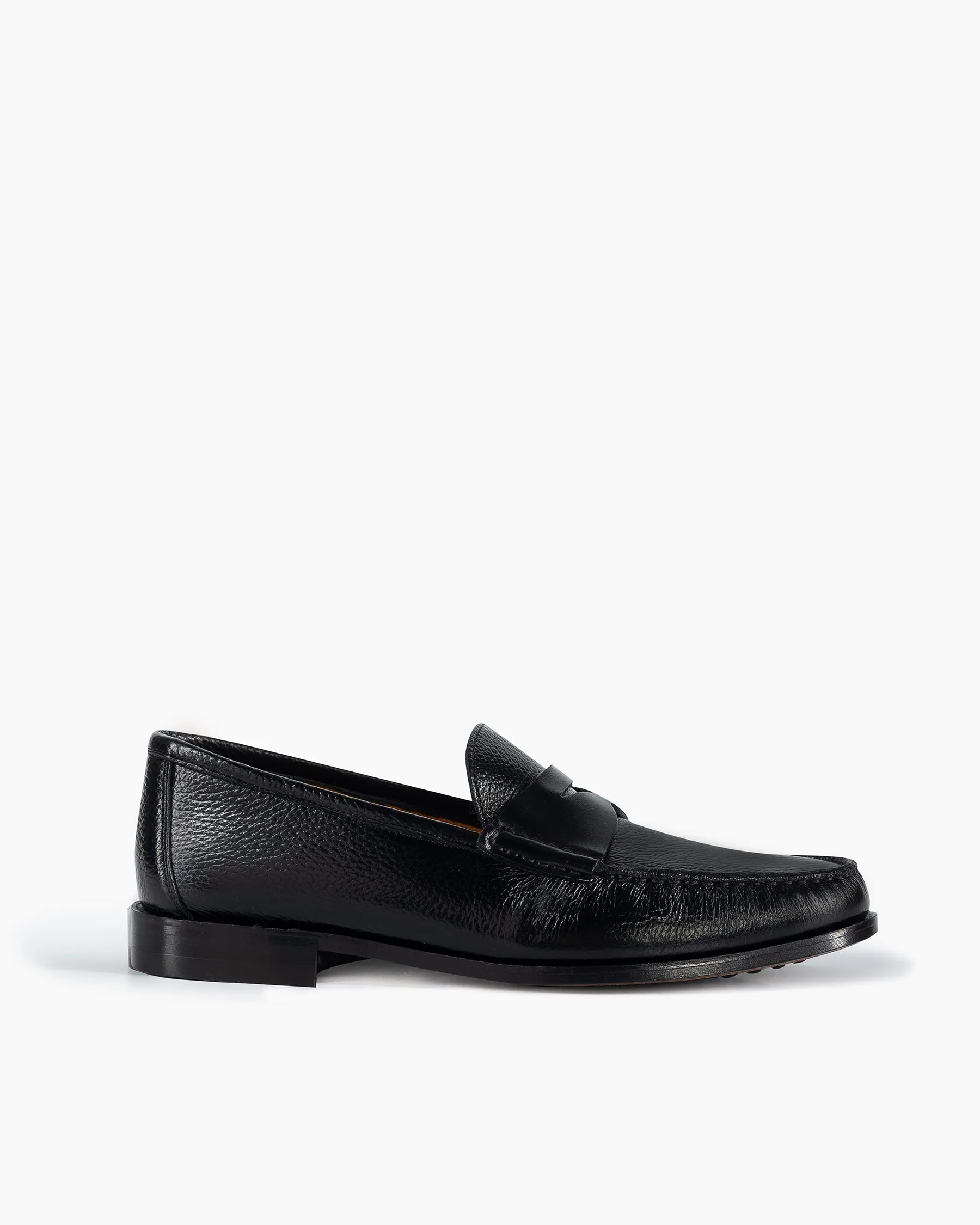 Black Calf Leather Penny Loafer