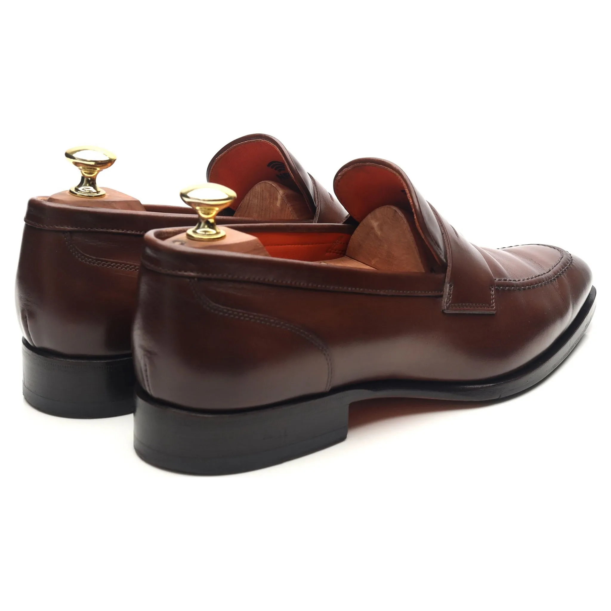 Brown Leather Loafers UK 7