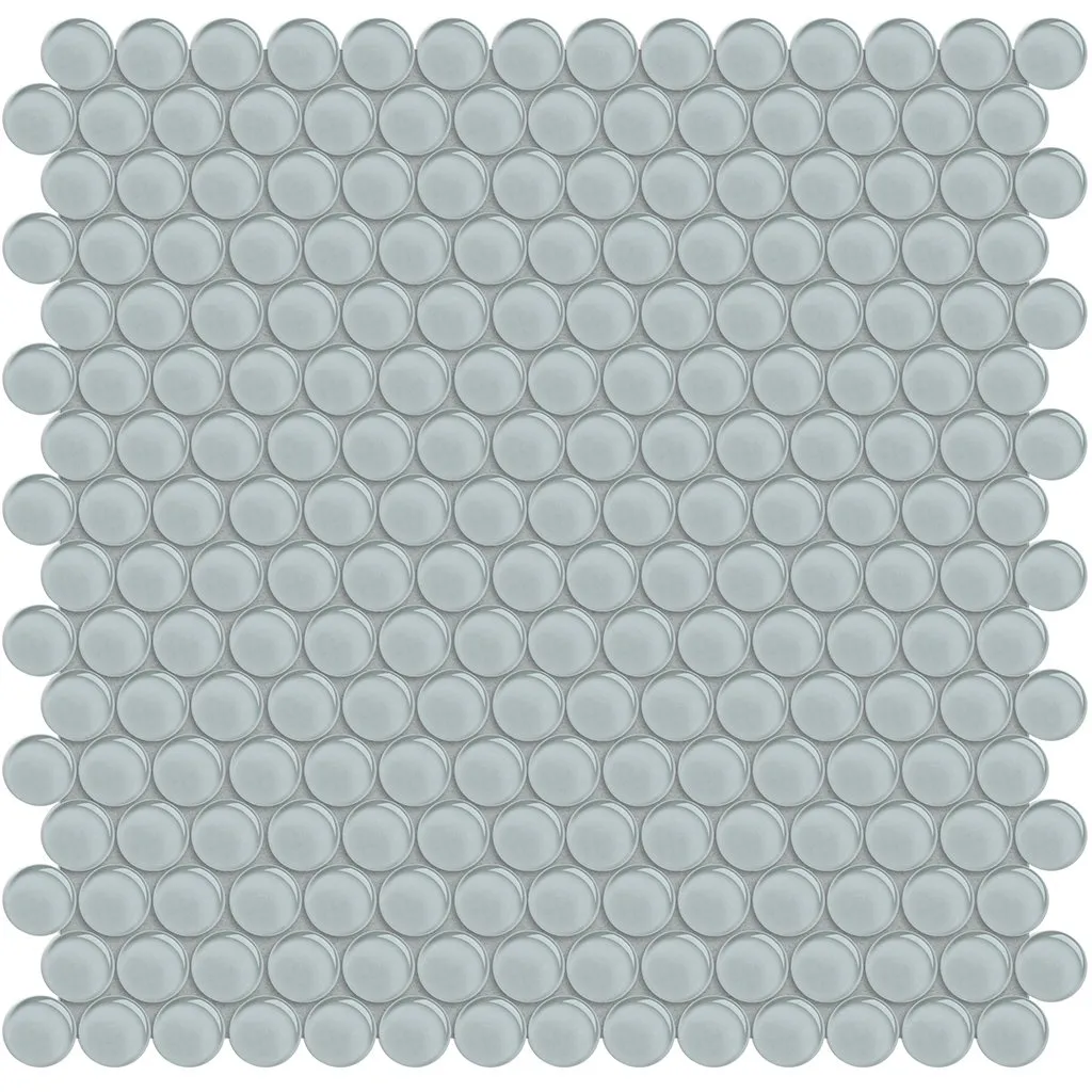 Cloud, Penny Round Mosaic - Glass Tile