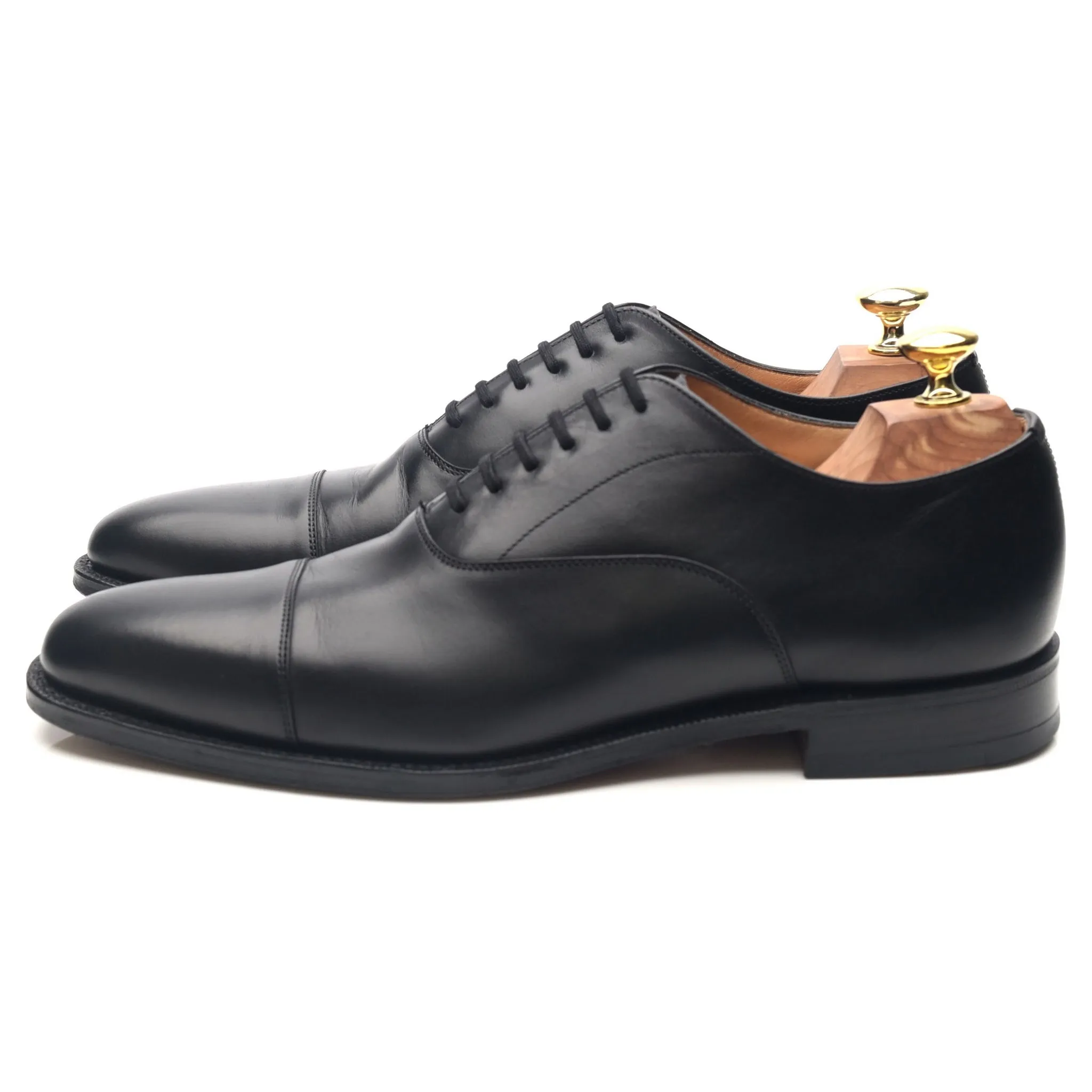 'Coppice' Black Leather Oxford UK 7 F