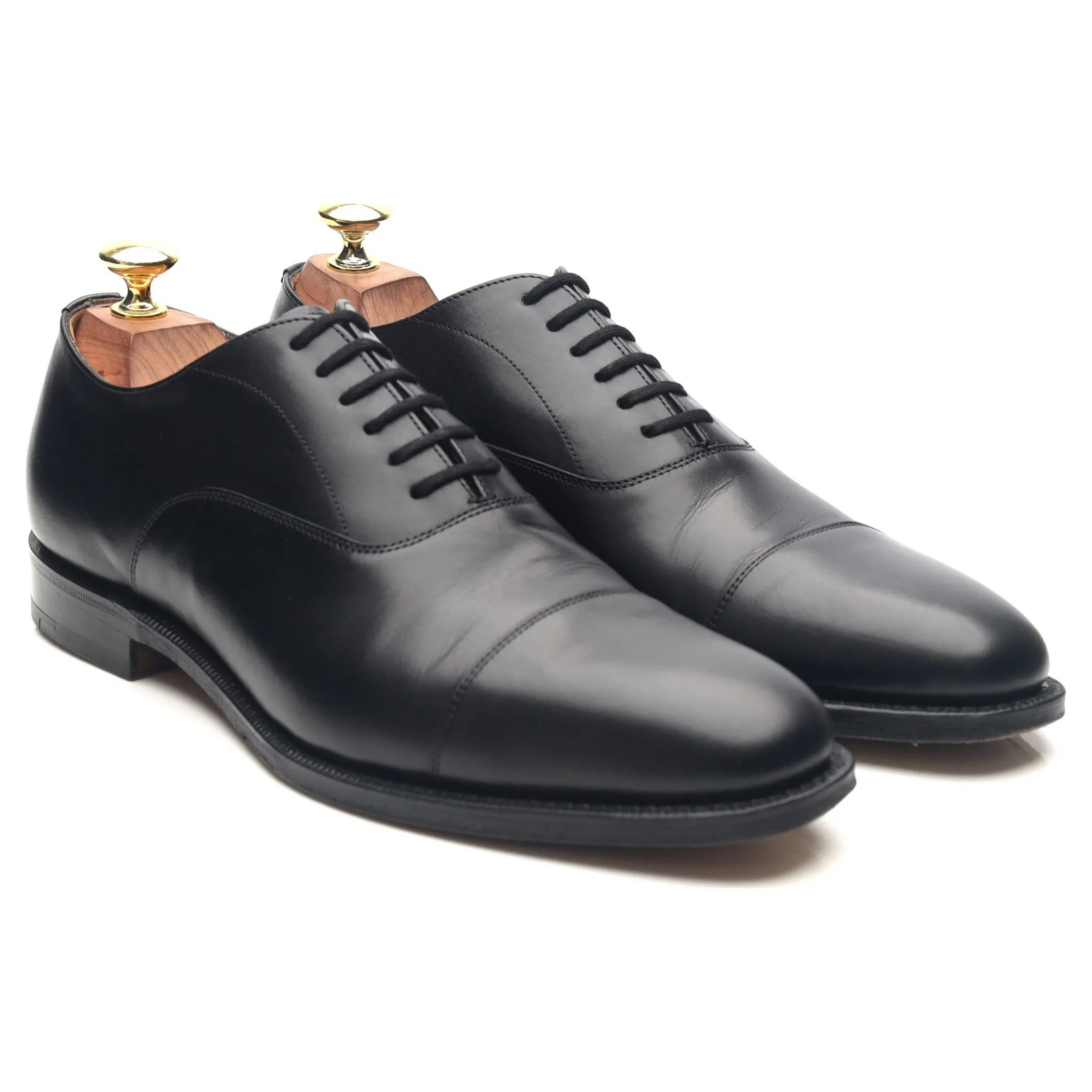 'Coppice' Black Leather Oxford UK 7 F