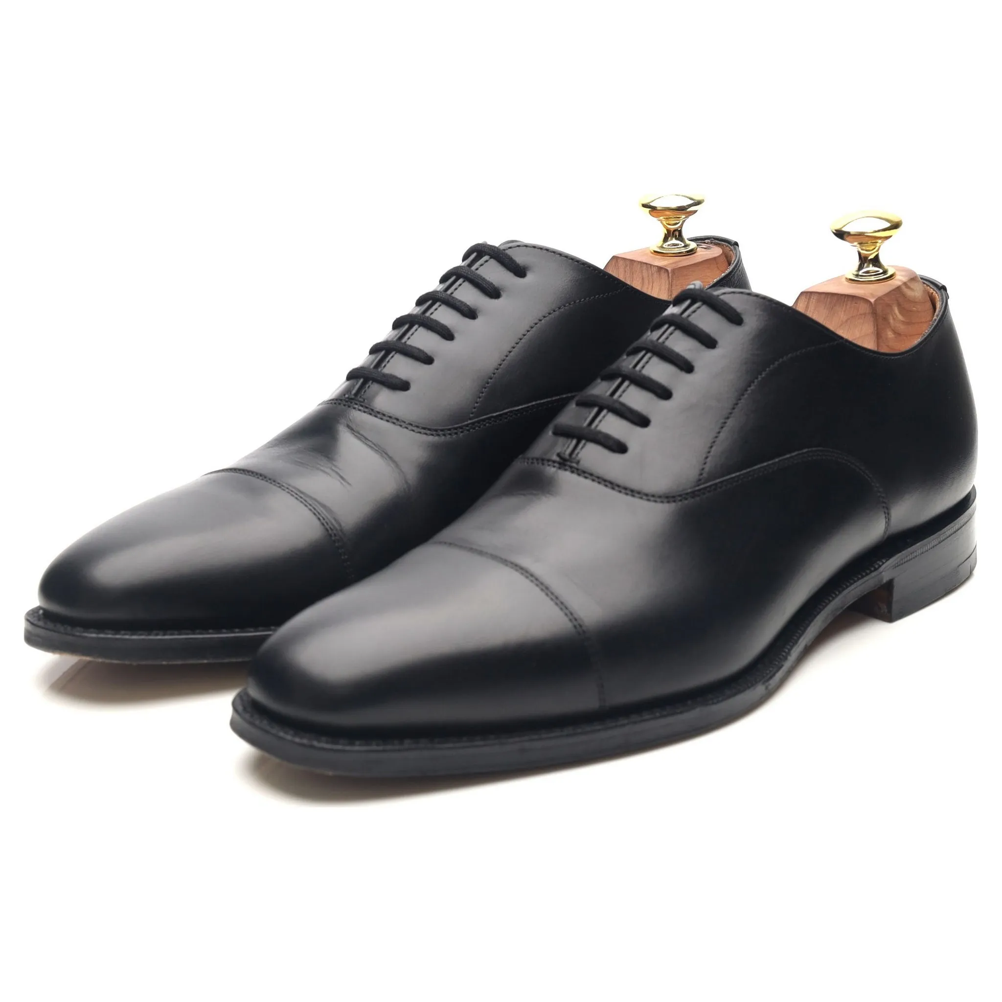 'Coppice' Black Leather Oxford UK 7 F