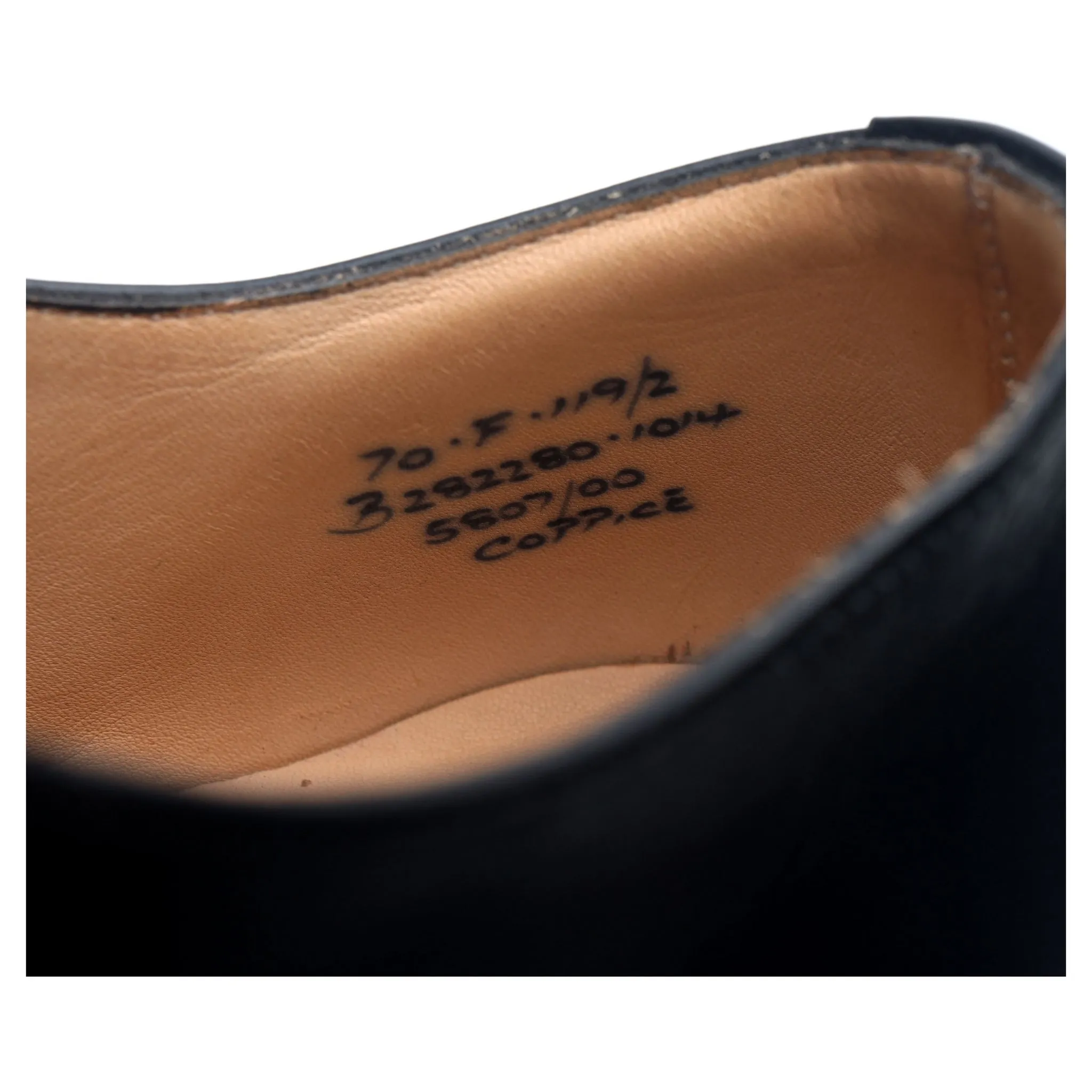 'Coppice' Black Leather Oxford UK 7 F