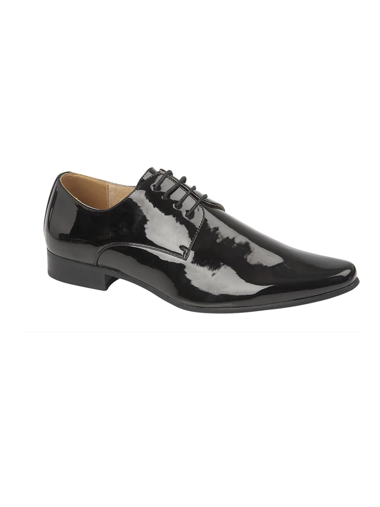 Derby Black Patent Shoe