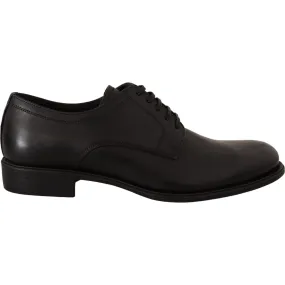 Dolce & Gabbana Elegant Black Derby Formal Shoes