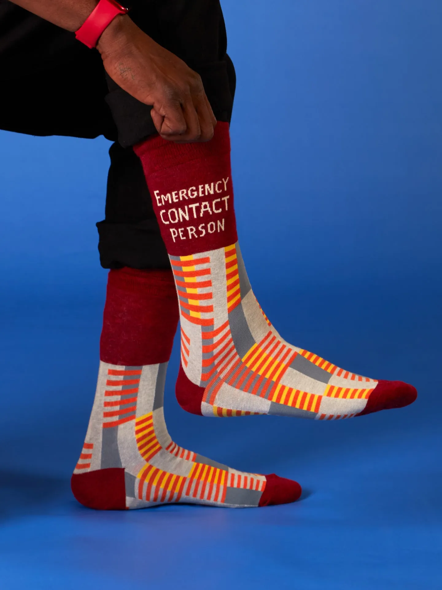 Emergency Contact Person M-Crew Socks