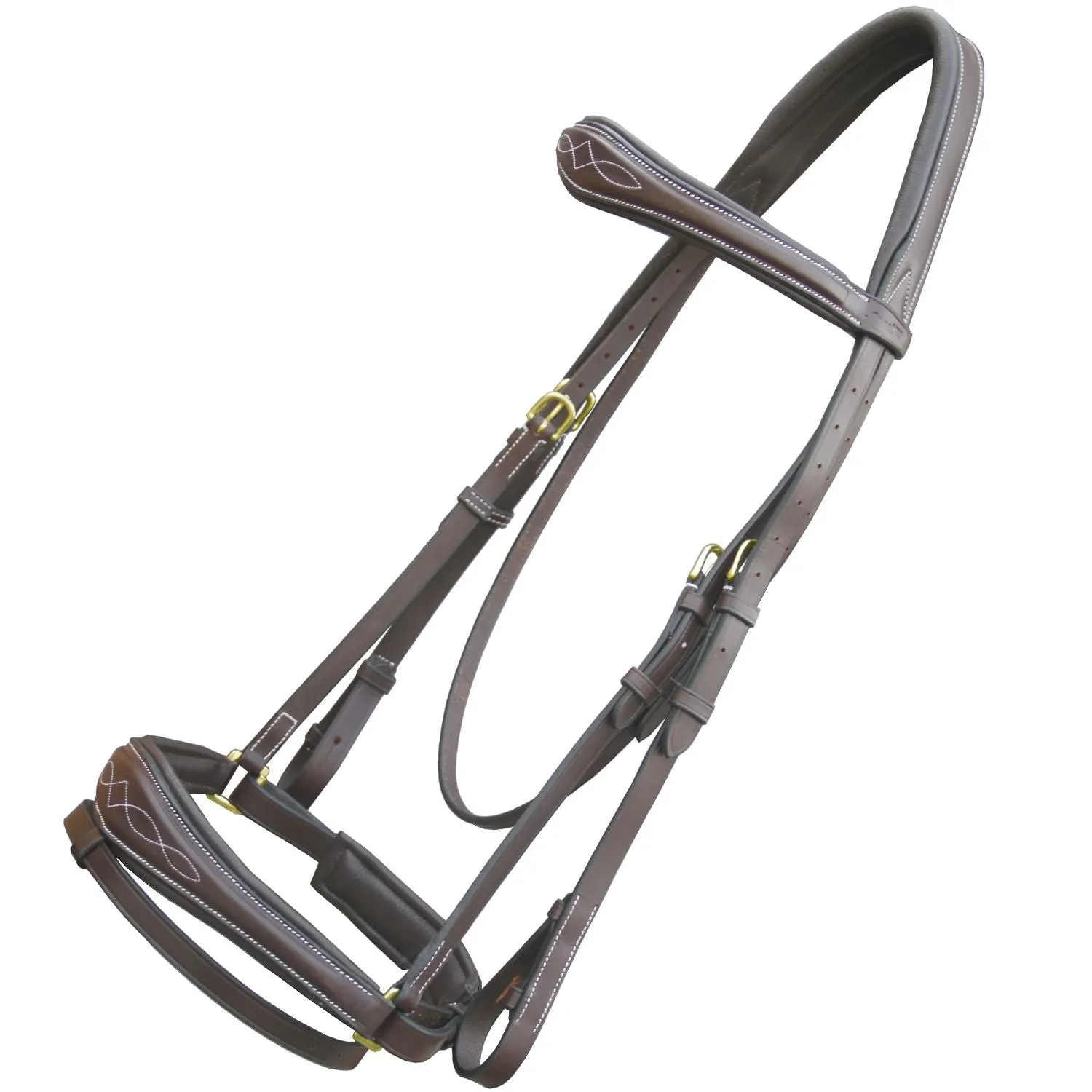 ExionPro Anatomical Dressage Bridle with Reins