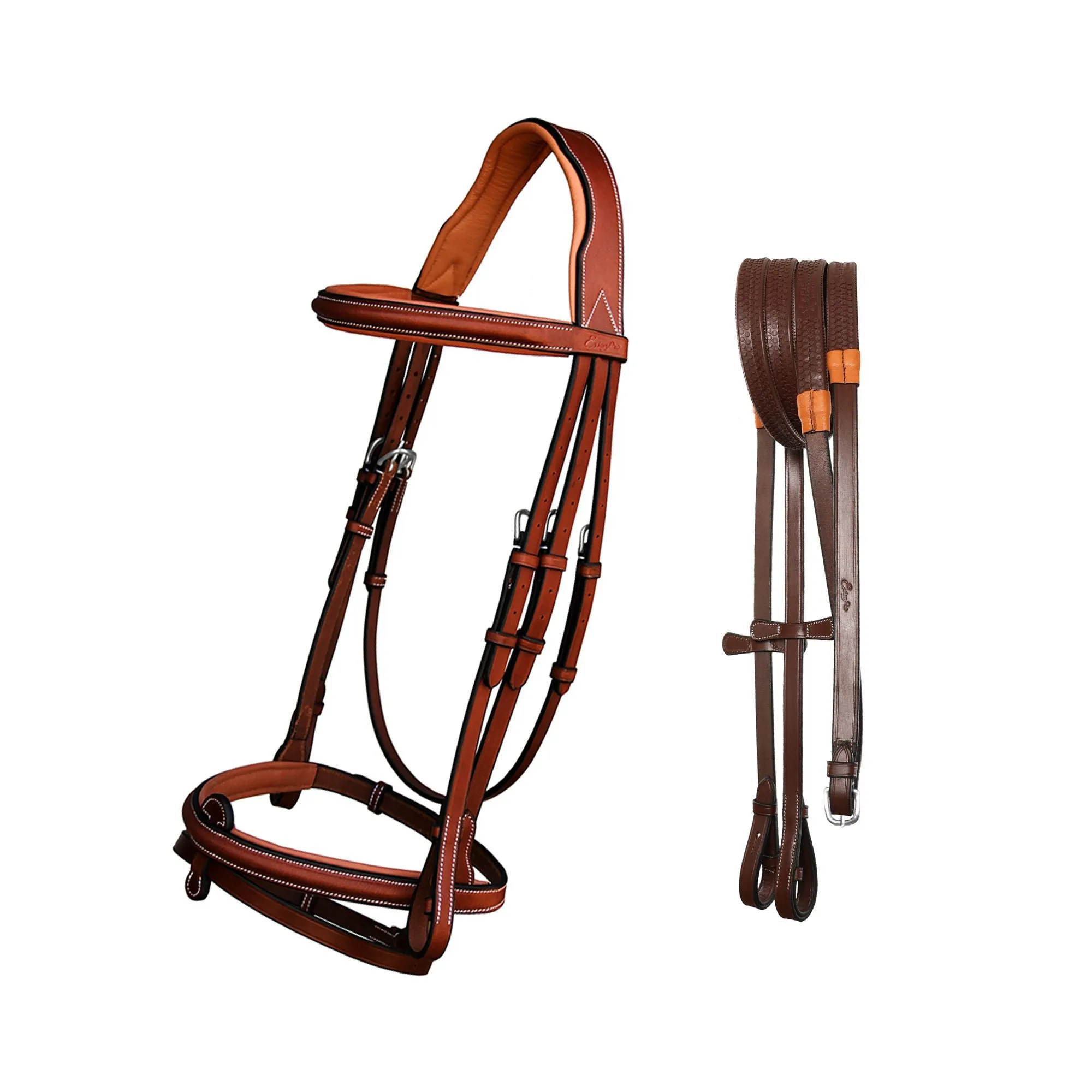 ExionPro Detachable Flash New Thin Raised Bridle & Reins