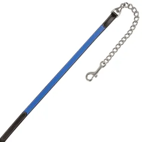 ExionPro Duo-Tone Leather Lead with Chain - Blue