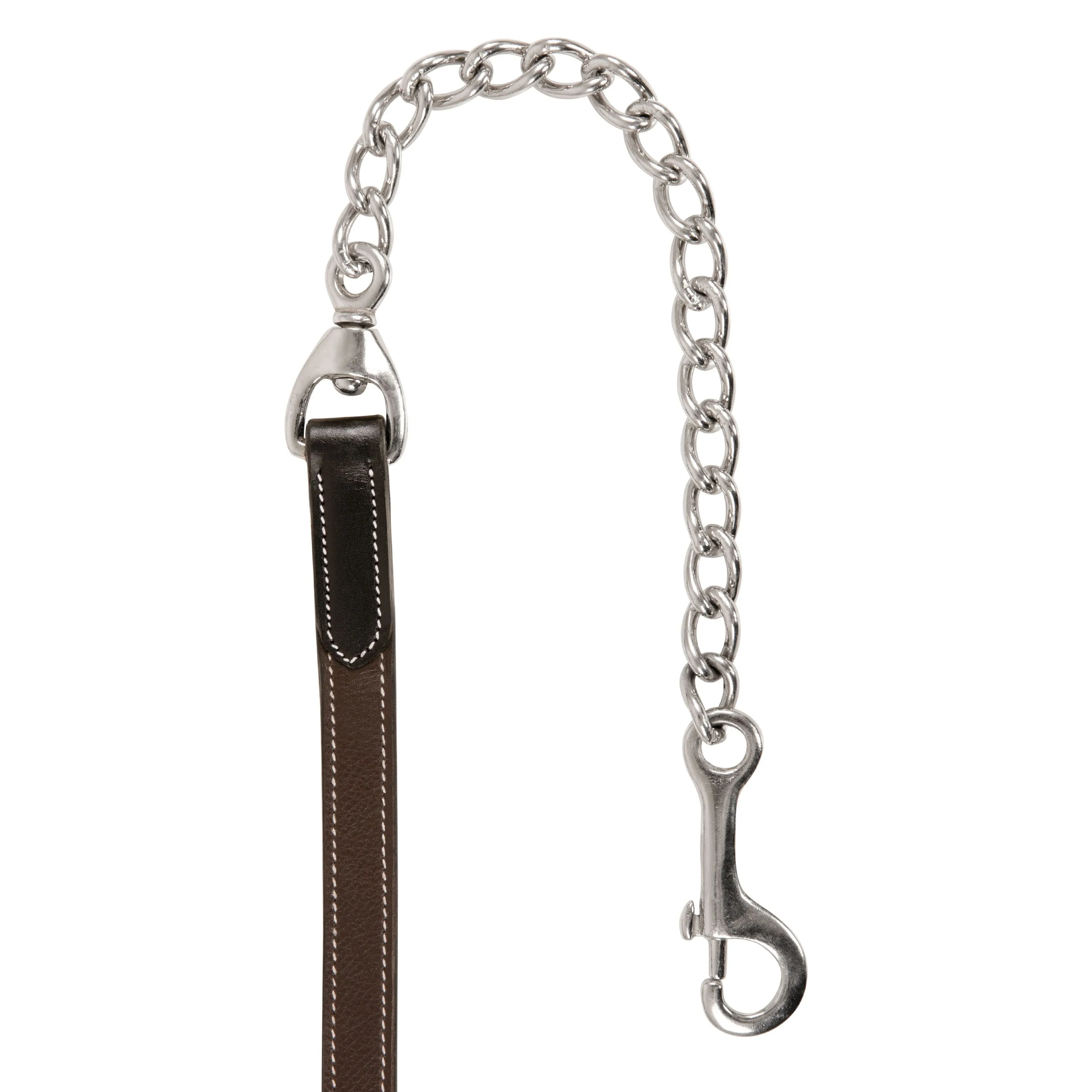 ExionPro Duo-Tone Leather Lead with Chain - Havana