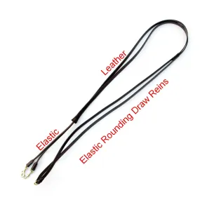 ExionPro Leather Draw Rein with Round Elastic