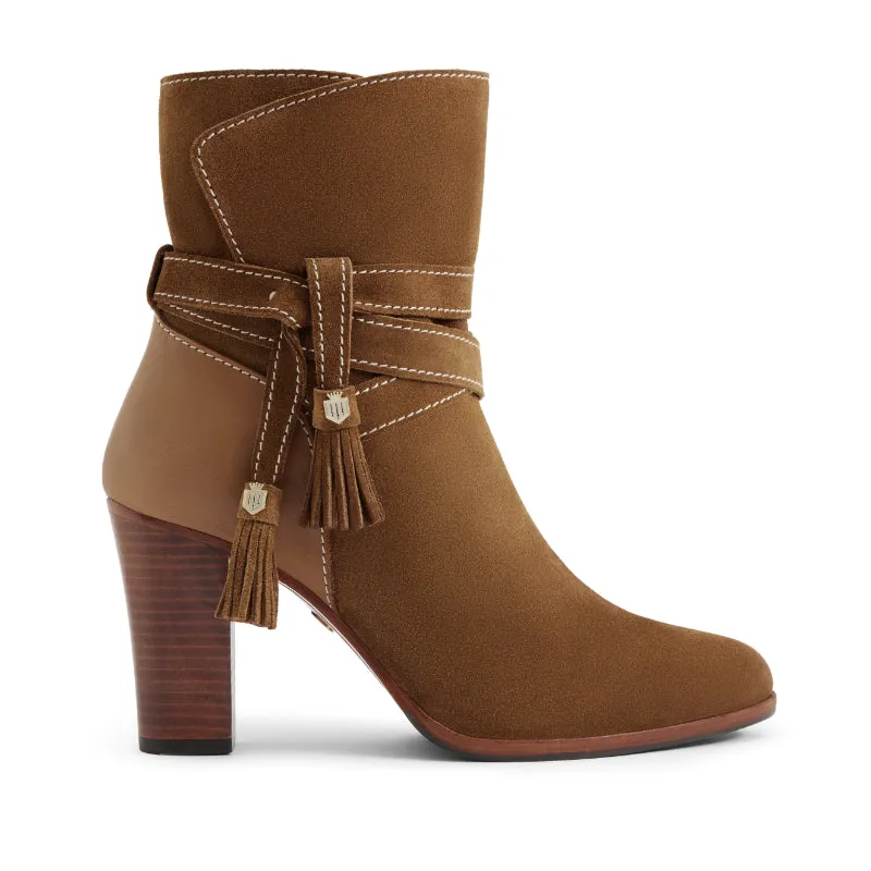 Fairfax & Favor Dorset Suede Ladies Ankle Boot - Tan