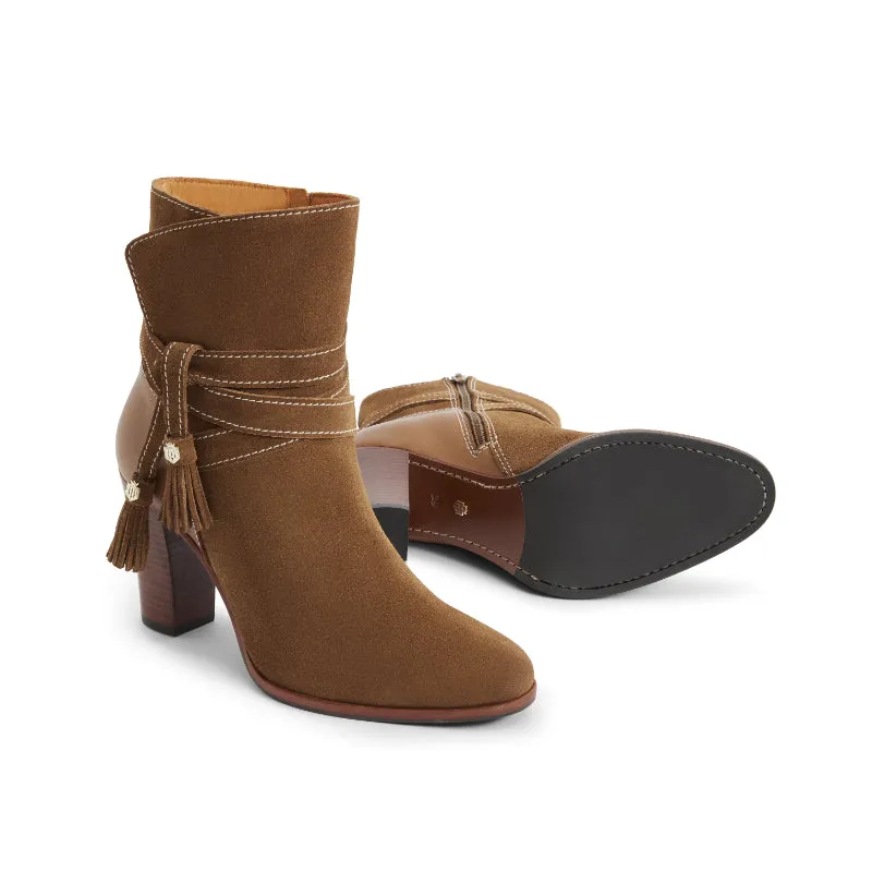 Fairfax & Favor Dorset Suede Ladies Ankle Boot - Tan