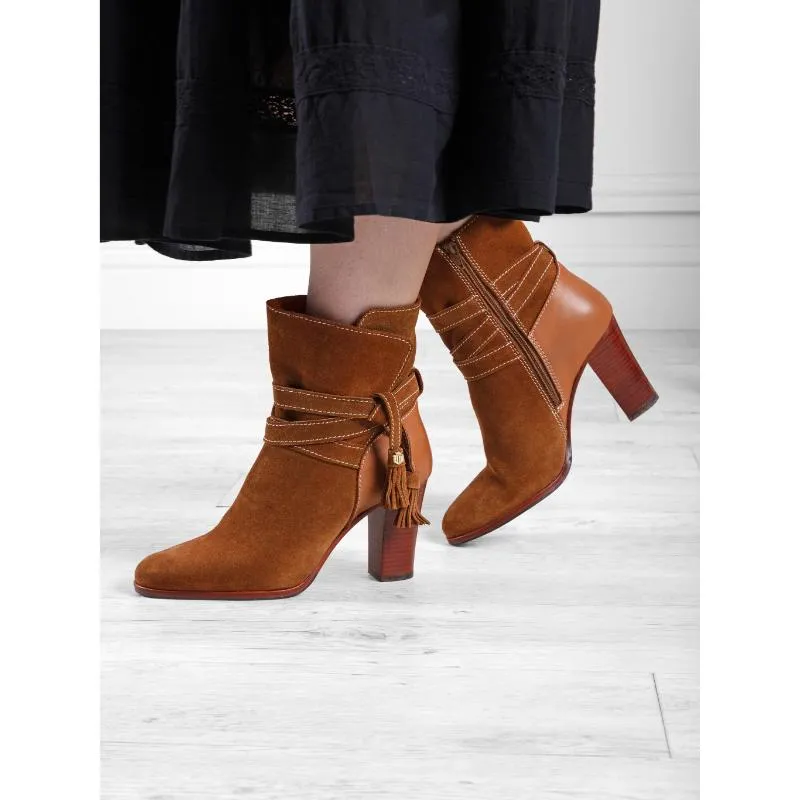 Fairfax & Favor Dorset Suede Ladies Ankle Boot - Tan