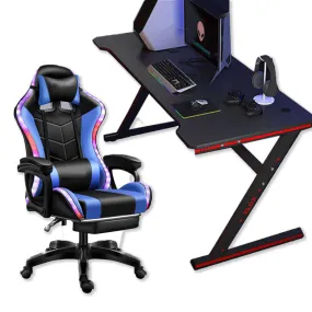 Gaming Chair With Gaming Desk Table