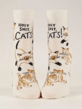 Holy Shit. Cats! W-Ankle Socks