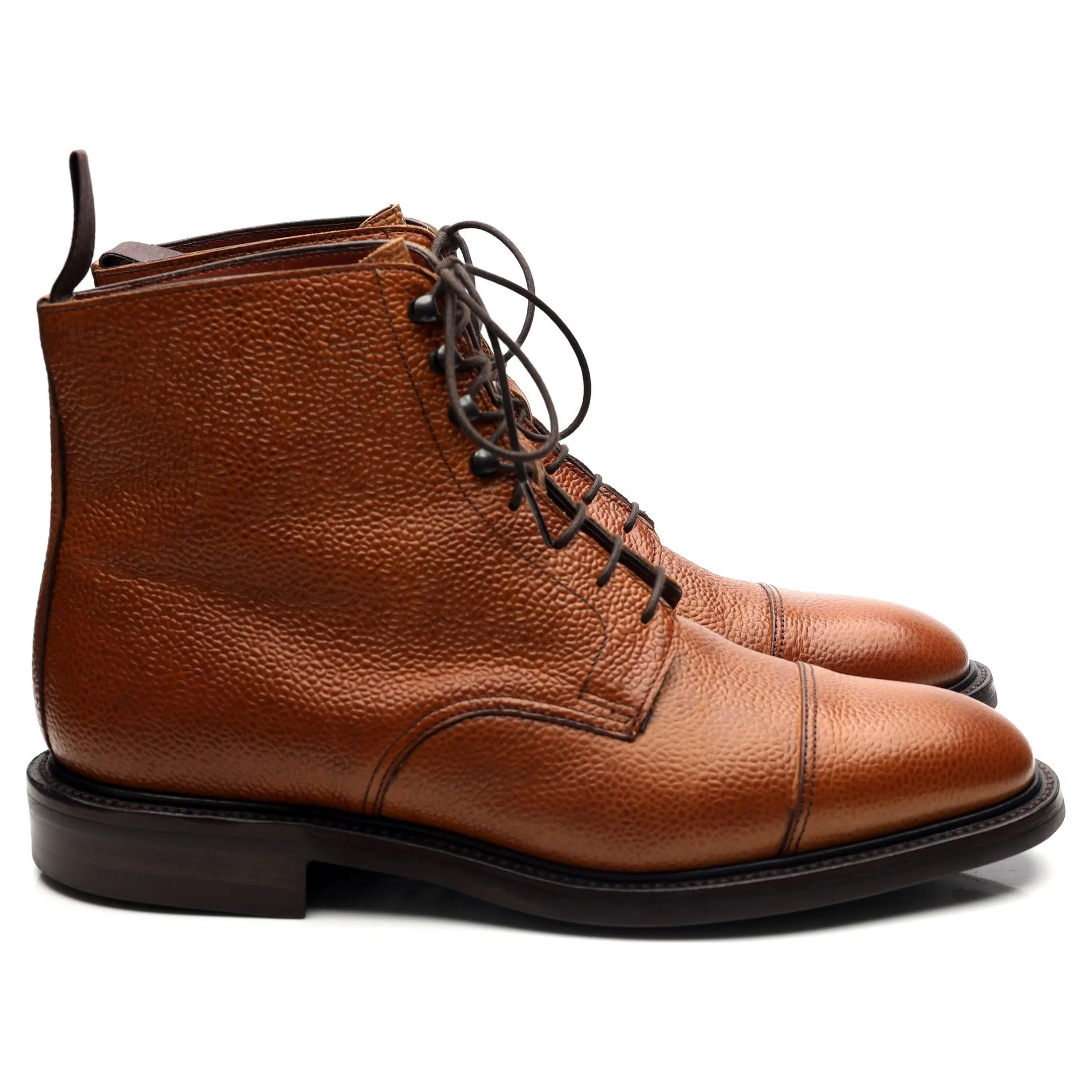 Kingsman 'Taron' Tan Brown Leather Boots UK 8.5 E