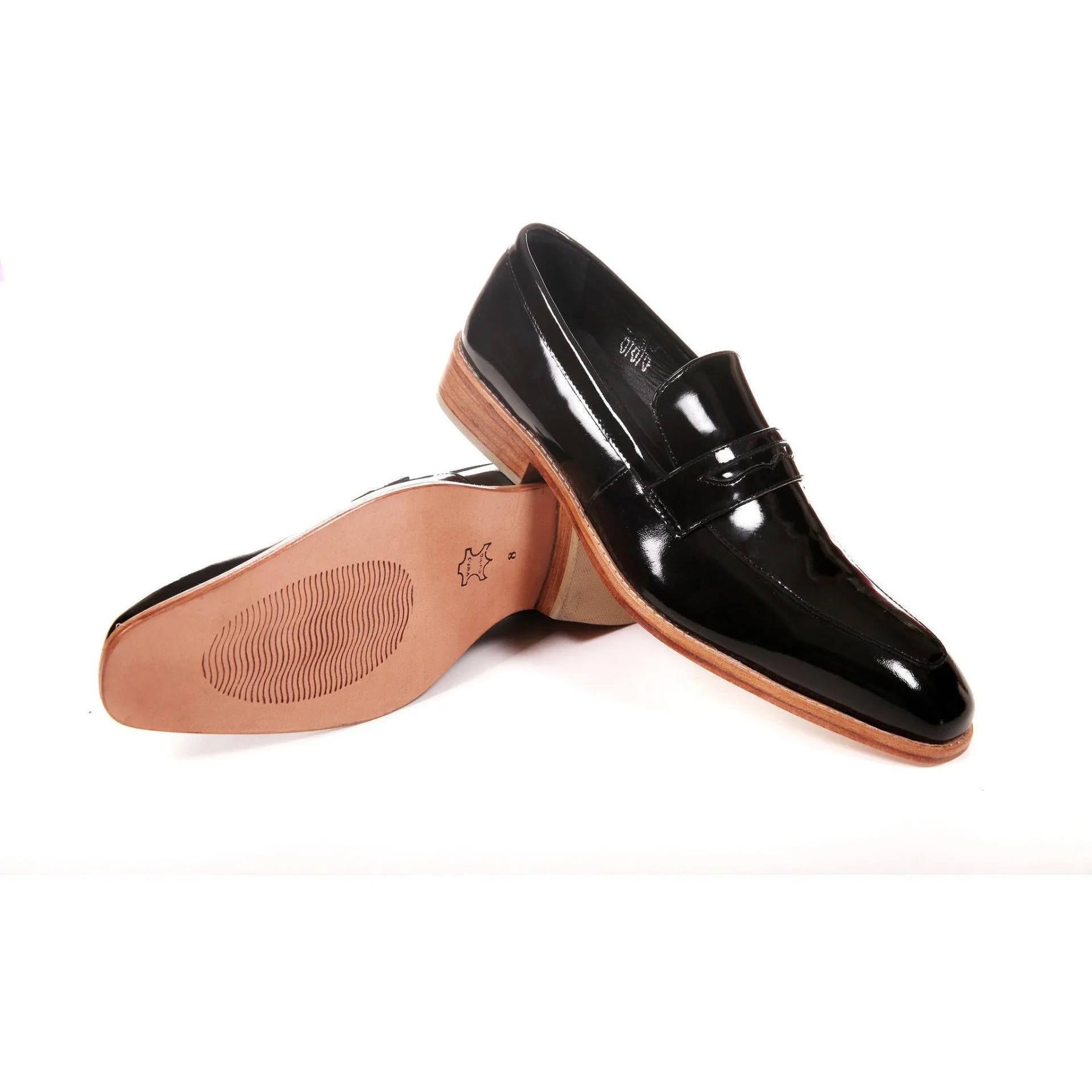 Men's Genuine Leather Formal Dress Black Shoes by ENAAF #CRSCA17