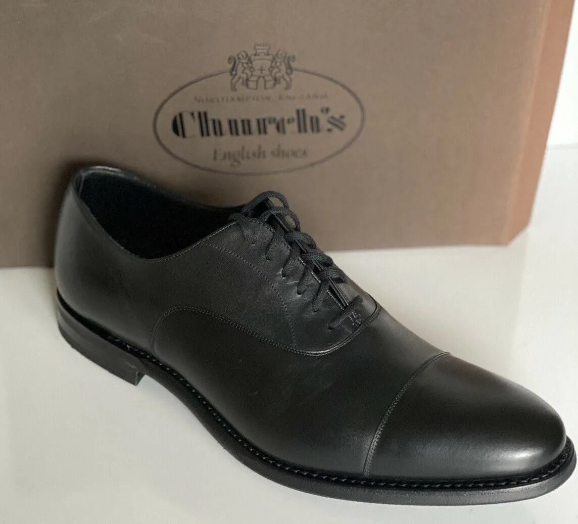 NIB Church's Men's Black Pamington Cap Toe Oxford Leather Shoes 11 US EDC168 UK