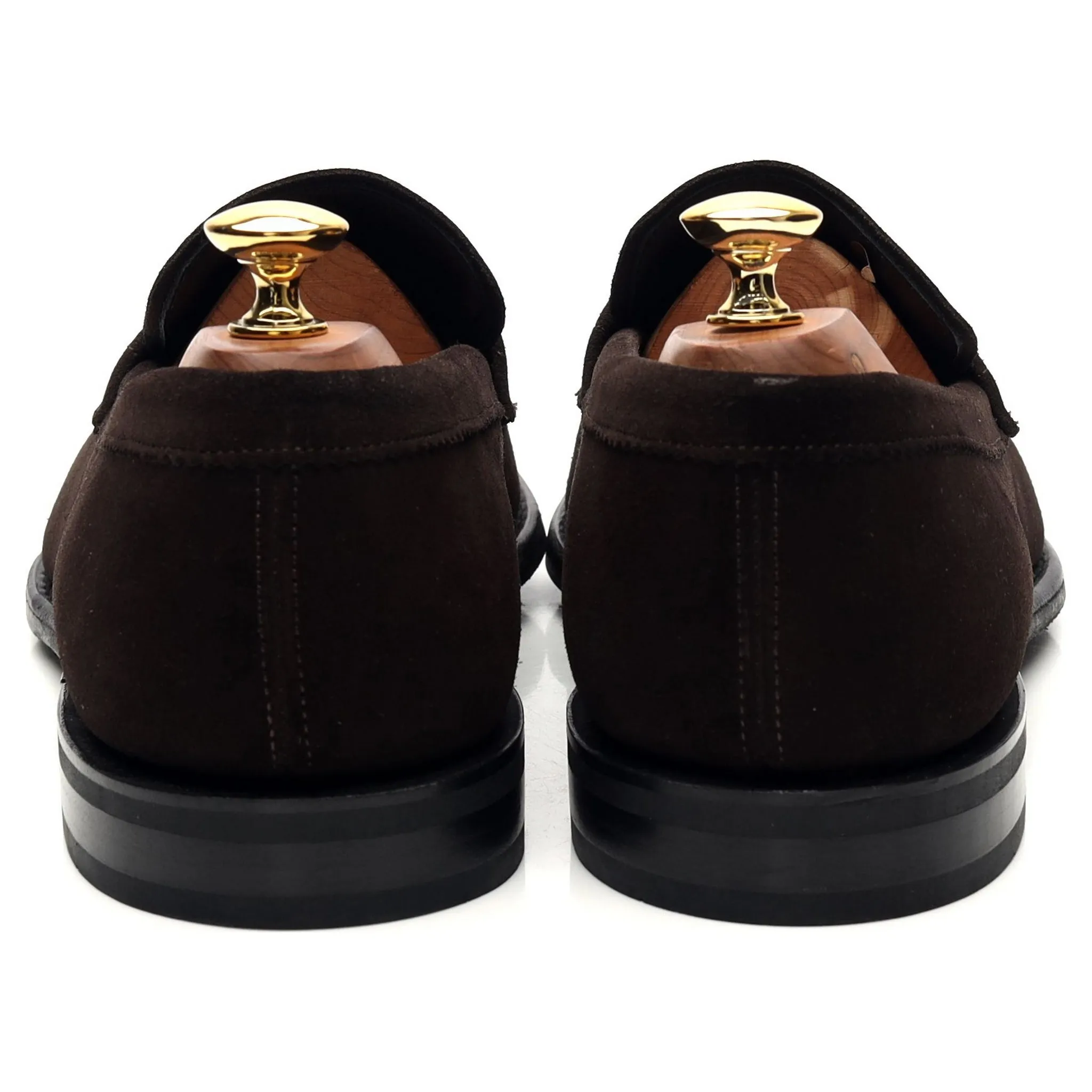 'Parham' Dark Brown Suede Loafers UK 7 F