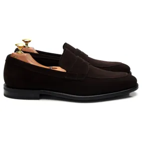 'Parham' Dark Brown Suede Loafers UK 7 F