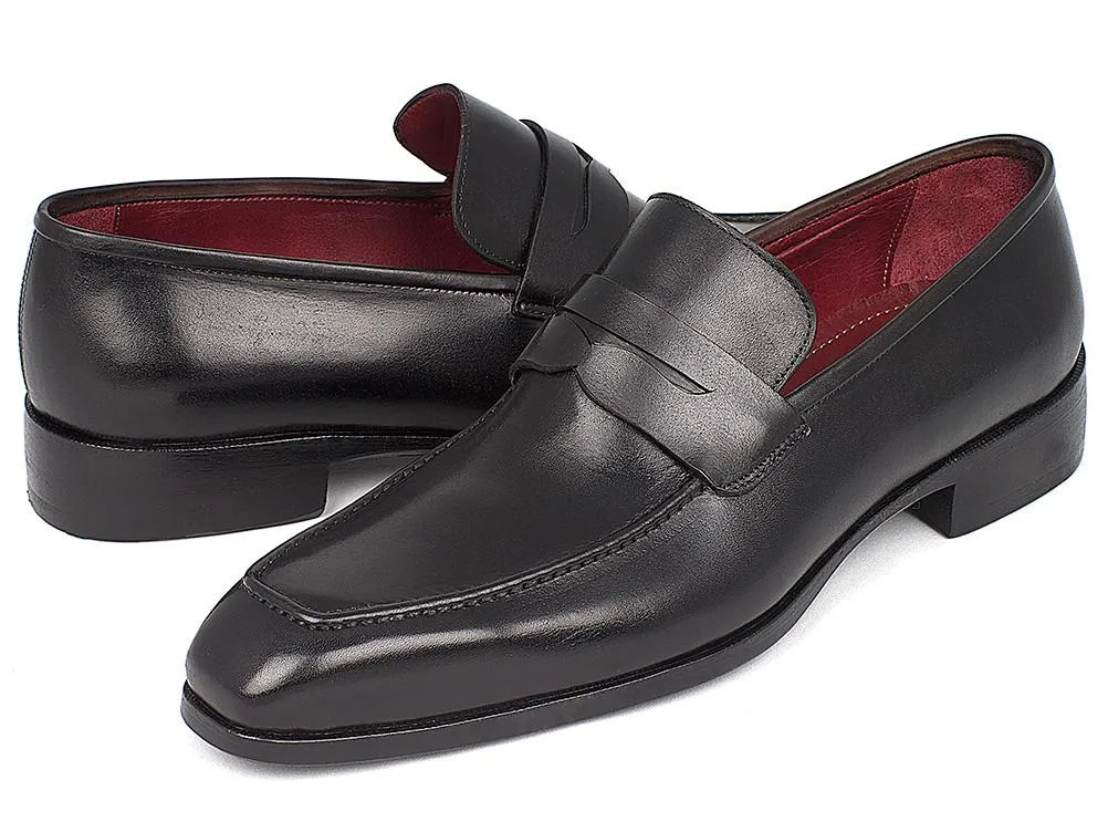 Paul Parkman Men's Penny Loafer Black Calfskin (ID#10BLK29)