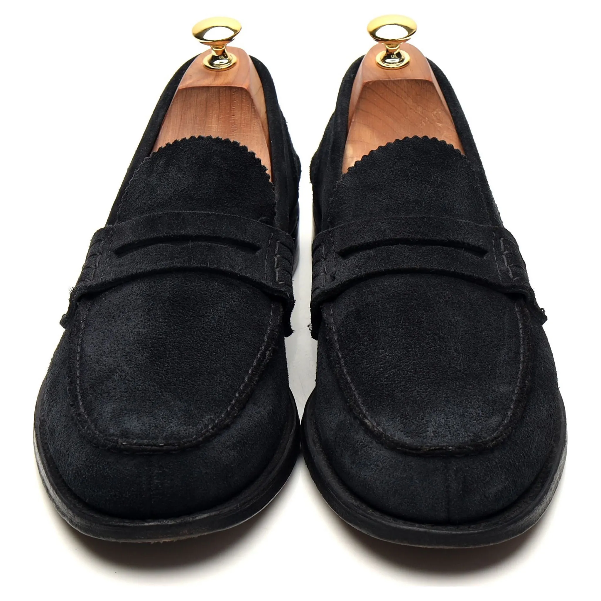 'Pembrey' Black Suede Loafers UK 10 F