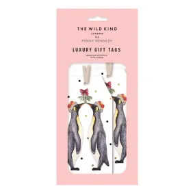 Penny Kennedy "Penguin Kiss" Christmas Gift Tags