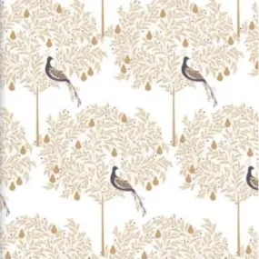 Penny Kennedy Sara Miller Golden Winter Partridge Christmas Wrapping Roll