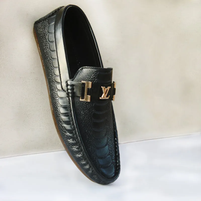 Plain Casual Black Loafer for men