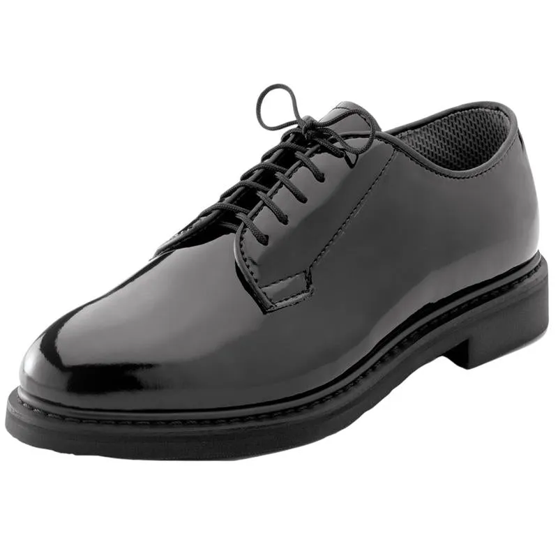 Rothco Uniform Hi-Gloss Oxford Dress Shoe for Men - Lightweight and Comfortable Footwear for Active Duty and Public Safety Professionals, Insole Closed Dress Shoes Walking Shoes Classic Work Chef