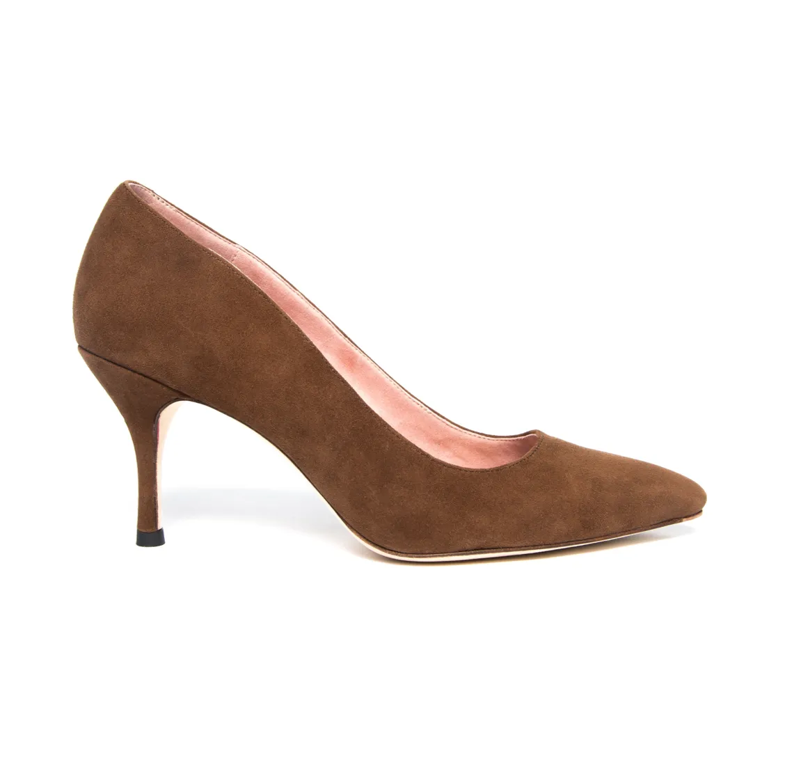 [SAMPLE] Moxie Mocha Suede Pump