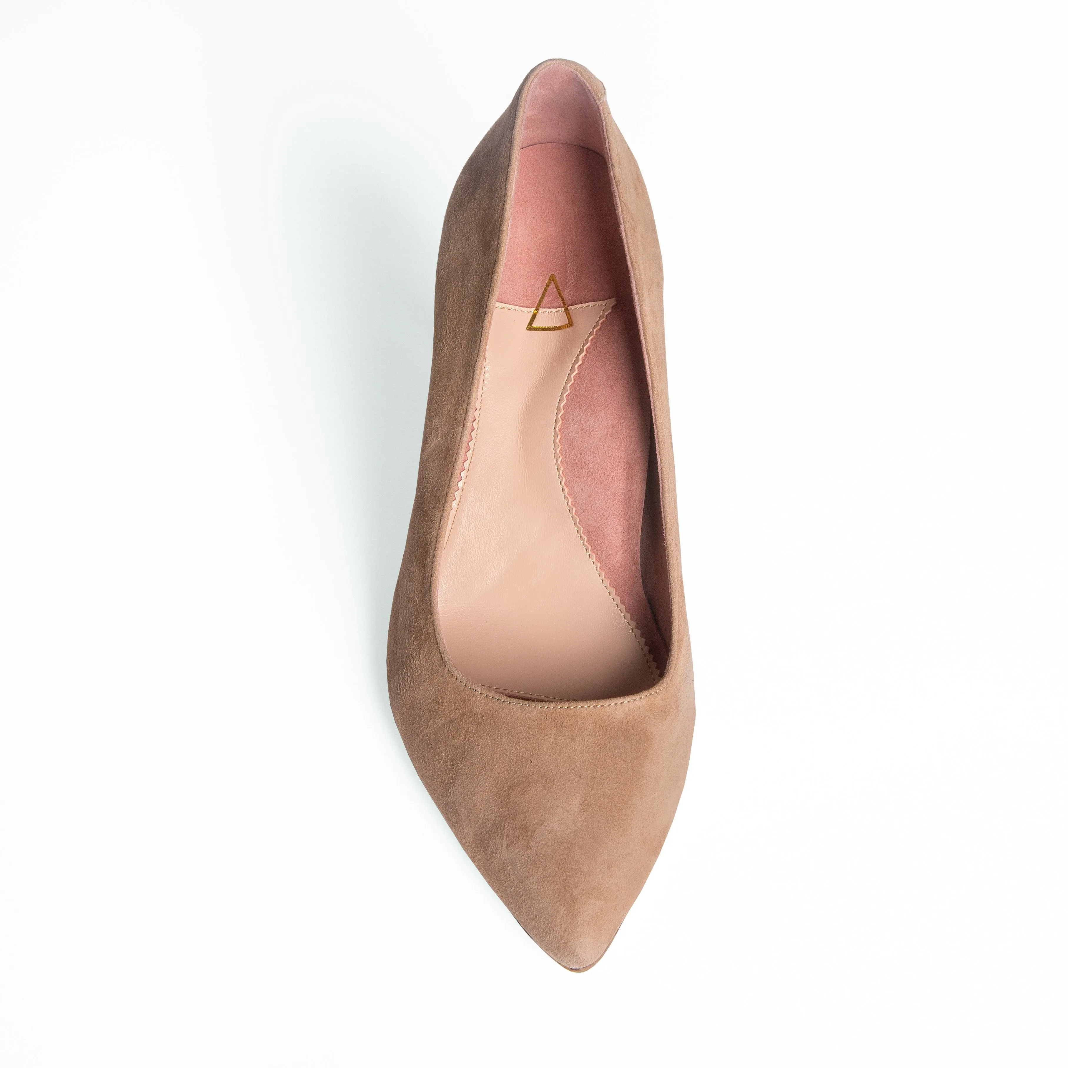 [SAMPLE] Tenacious Tan Suede Lower Block Heel