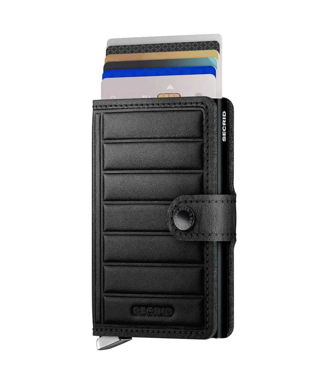 Secrid Premium Miniwallet Emboss Lines Black