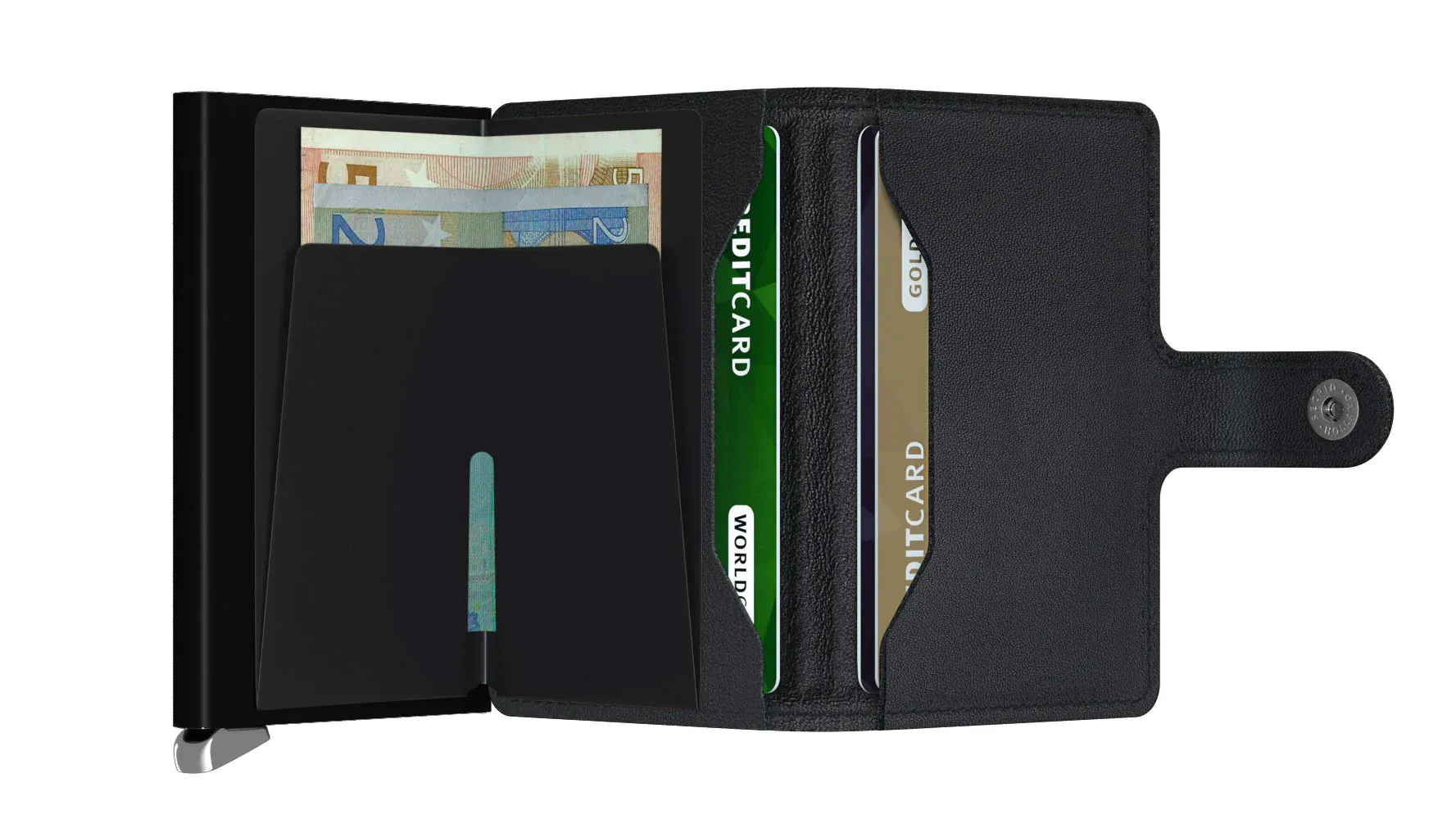 Secrid Premium Miniwallet Emboss Lines Black