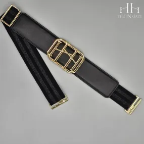 THE EQUESTRIAN BELT BY HEUREUX XII IN BLACK