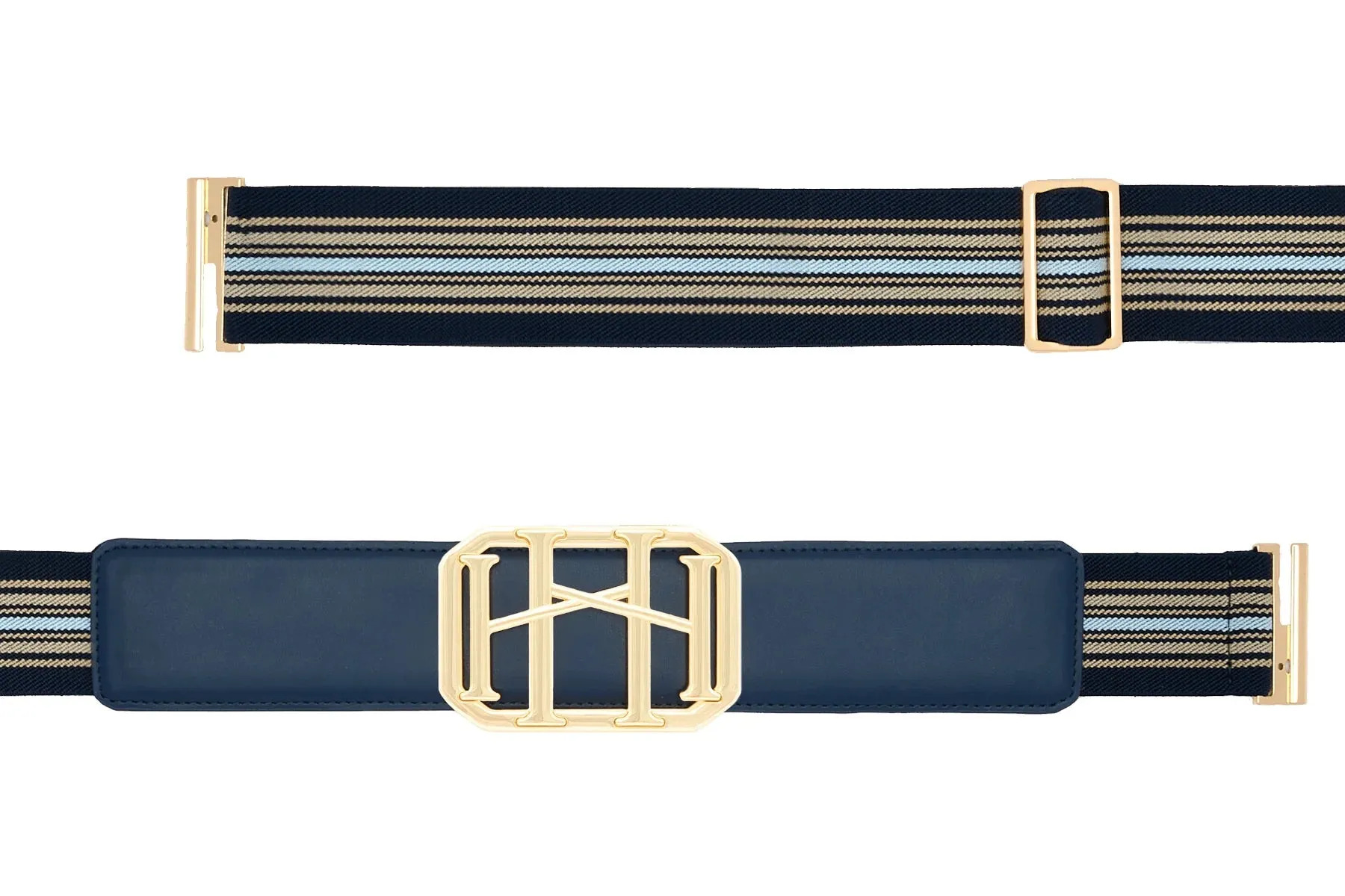 THE EQUESTRIAN BELT BY HEUREUX XII IN NAVY