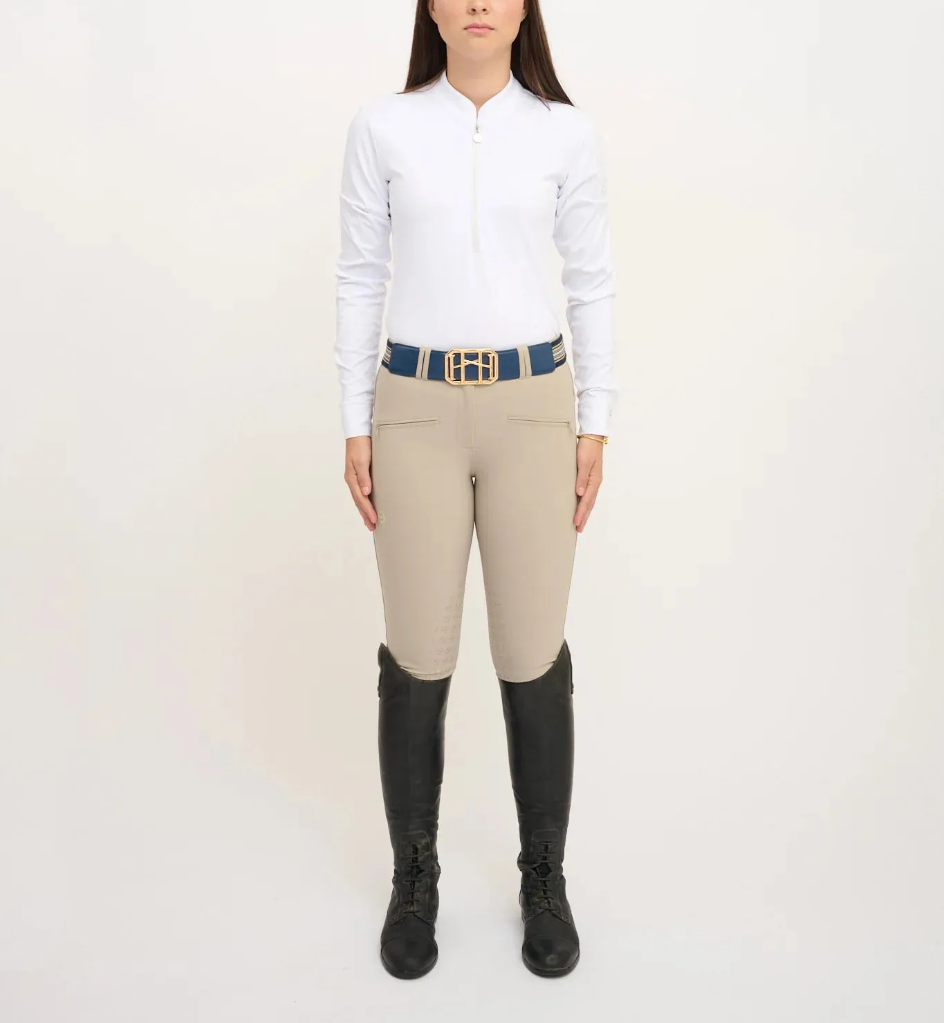 THE EQUESTRIAN BELT BY HEUREUX XII IN NAVY