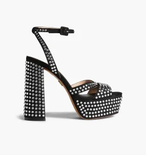 The Party Platform - Black Suede Rhinestone