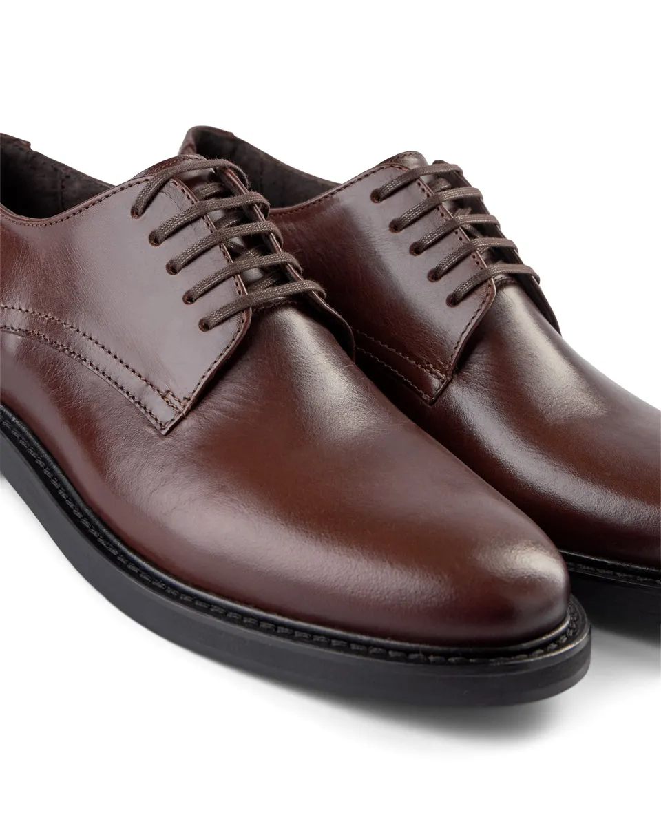 Trent Leather Derby - TAN