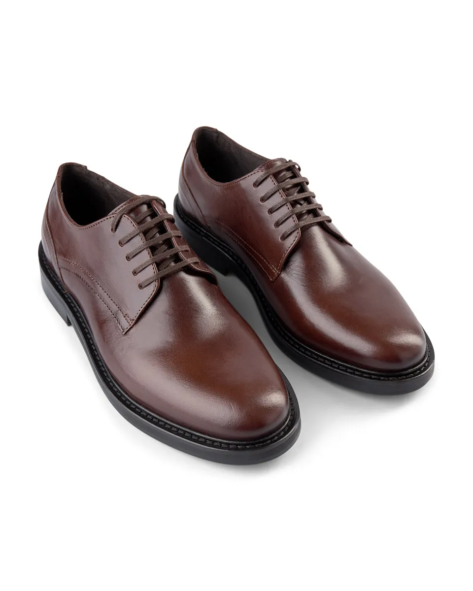 Trent Leather Derby - TAN